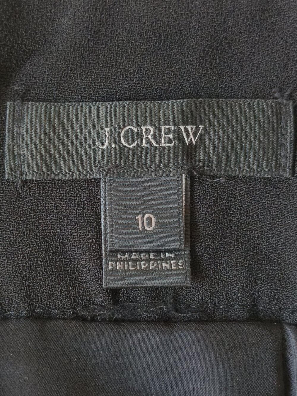 J. Crew Ruffle Pencil Skirt in 365 crepe | Black | Size 10 - Picture 2 of 9
